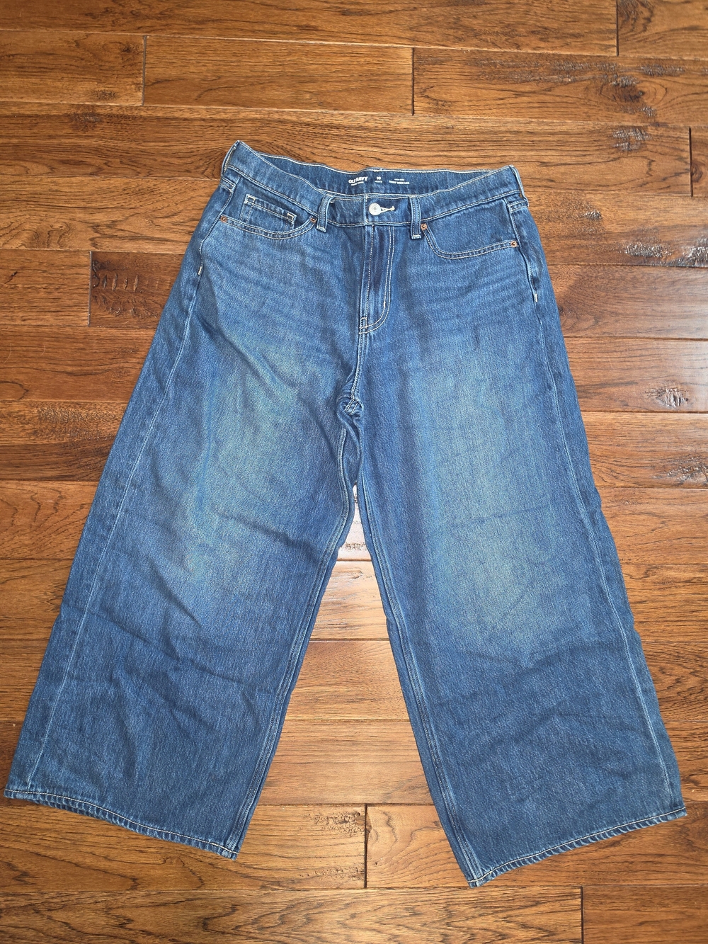 Old Navy Medium Blue Wide Leg Jeans